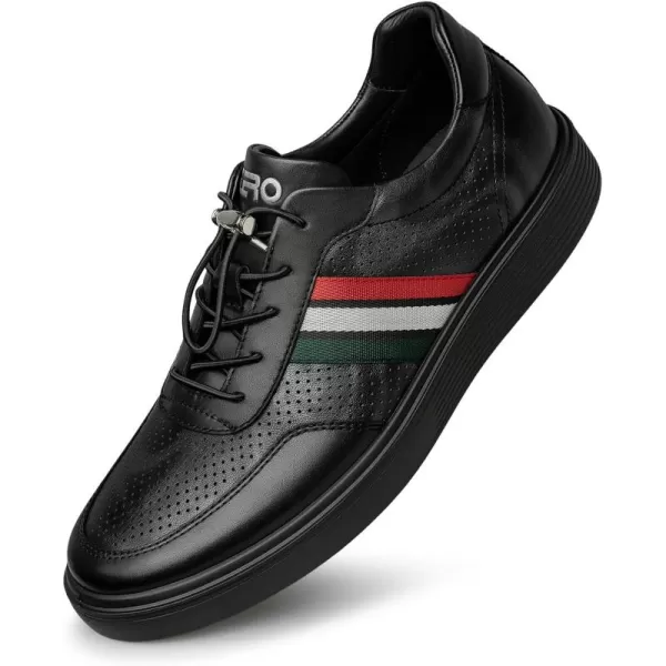 Mens Fashion Sneakers Casual Simple Leather Shoes for Men YF1903 24 SpringBlack