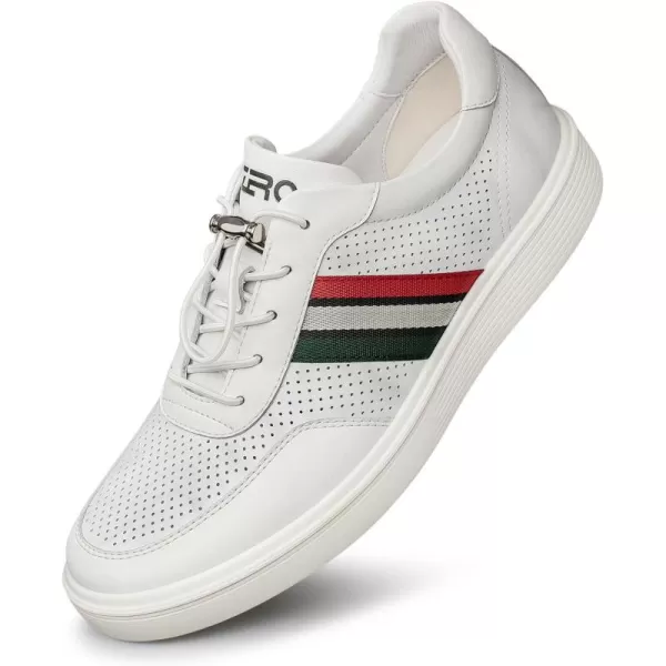 Mens Fashion Sneakers Casual Simple Leather Shoes for Men YF1903 24 SpringWhite