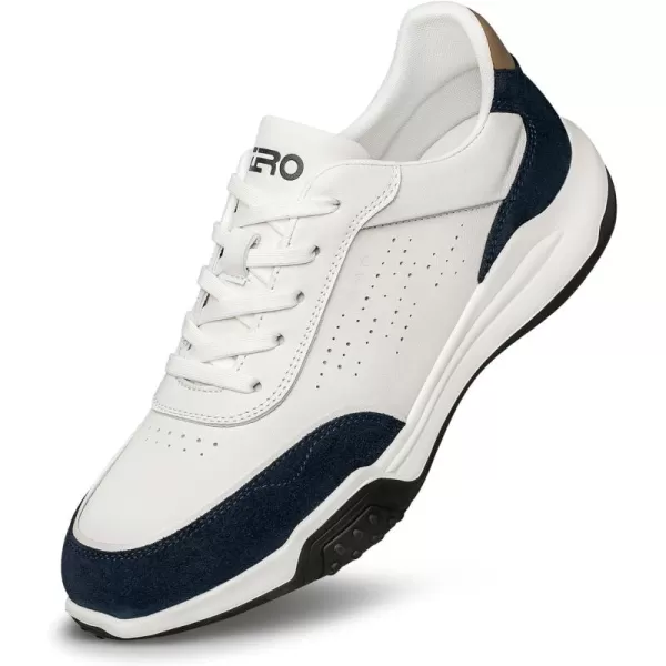 Mens Fashion Sneakers Genuine Leather Simple Design Walking Shoes YF1908 24 SpringBlue