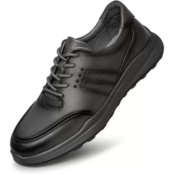 Mens fashion Sneakers Genuine Leather shoes for men R1223873WinterBlack