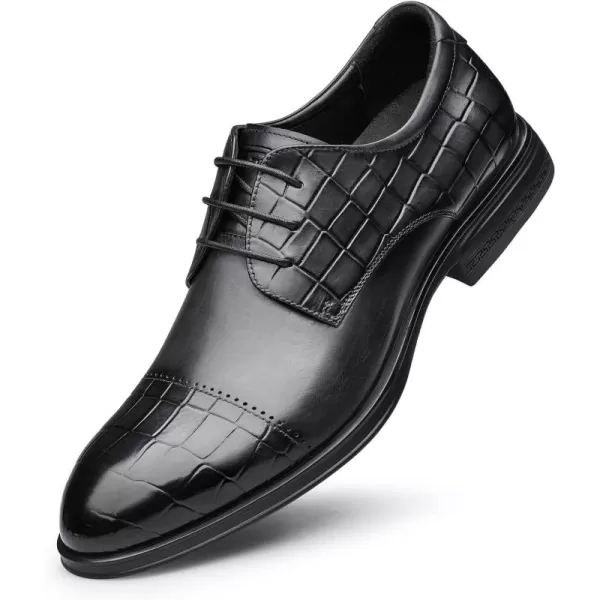ZRO Mens Dress Shoes Straight chip Crocodile Pattern Formal Shoes A1223589AutumnGrey