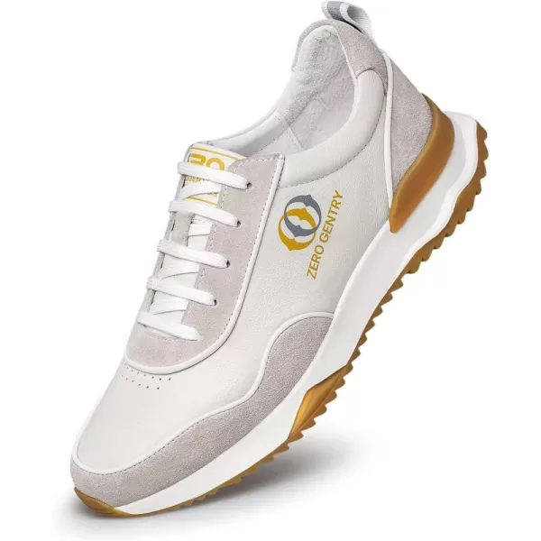 ZRO Mens Fashion Sneakers Casual Shoes Breathable Comfort Walking Shoes for MenWhite
