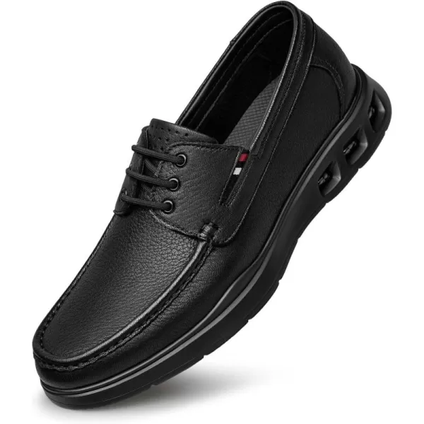 ZRO Mens Fashion Sneakers Flat Leather Shoes for Men XRF1877X 24 SpringBlack