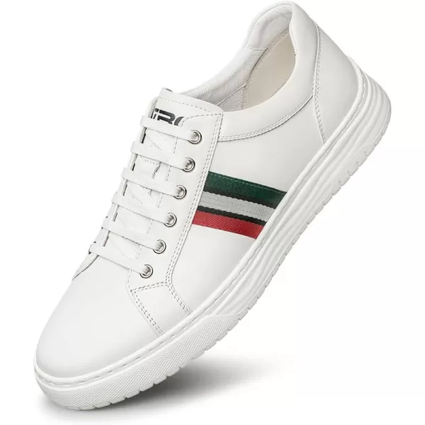 ZRO Mens Sneakers Comfortable Flat Casual Leather Shoes for Men RF1818 24 SpringWhite