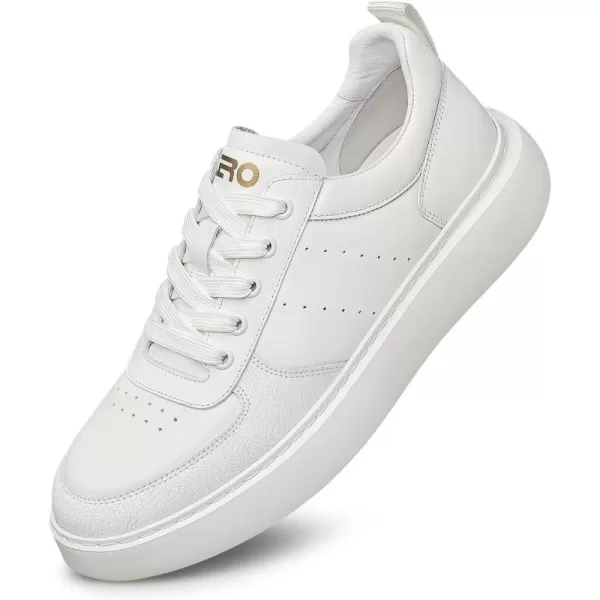 ZRO Mens Sneakers Soft Leather Shoes for Men SF1961 24 SpringWhite