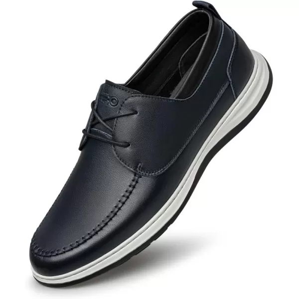 ZRO Mens fashion sneakers Soft calf leather Nonslip shoes for men R1308123 SpringNavy