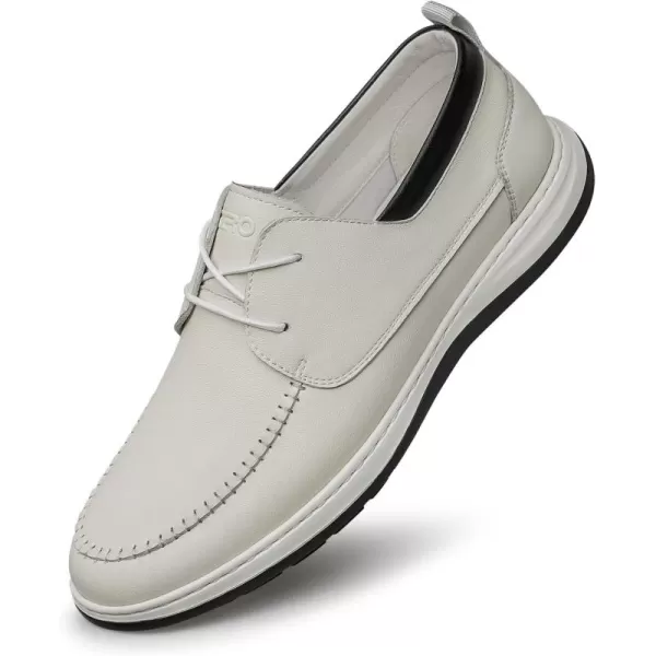 ZRO Mens fashion sneakers Soft calf leather Nonslip shoes for men R1308123 SpringWhite
