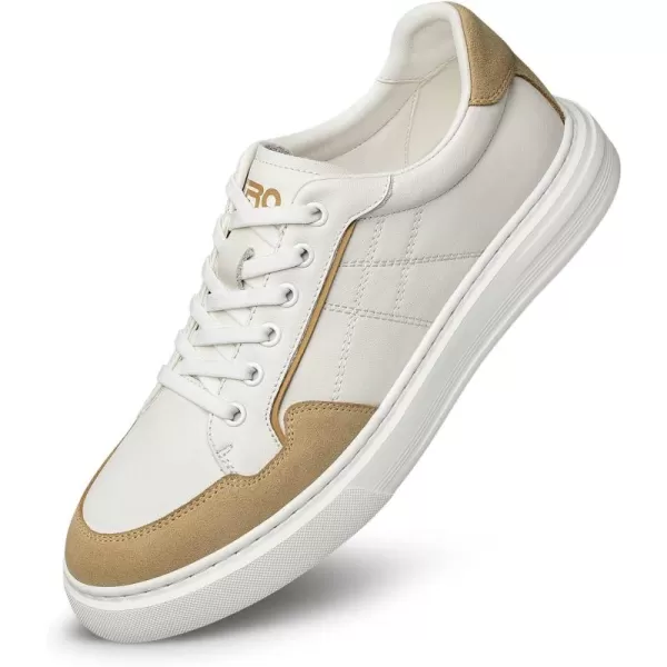 ZRO Mens fashion sneakers suede lace up leather shoes for men S1306723 SpringBrown