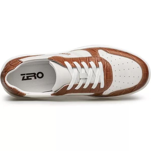 Mens Fashion Sneakers Casual Simple Leather Shoes for Men SF1810 24 SpringBrown