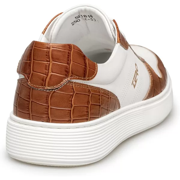 Mens Fashion Sneakers Casual Simple Leather Shoes for Men SF1810 24 SpringBrown