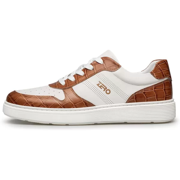 Mens Fashion Sneakers Casual Simple Leather Shoes for Men SF1810 24 SpringBrown