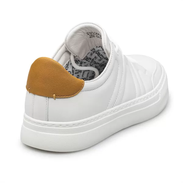 Mens Sneakers AntiFatigue Simple Thick Sole Leather S1223662 AutumnWhite