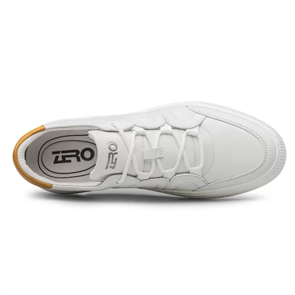 Mens Sneakers AntiFatigue Simple Thick Sole Leather S1223662 AutumnWhite