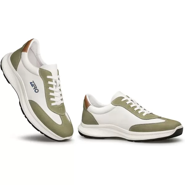 Mens Sneakers Comfort Genuine Leather Shoes for Men YF1882 24 SpringGreen