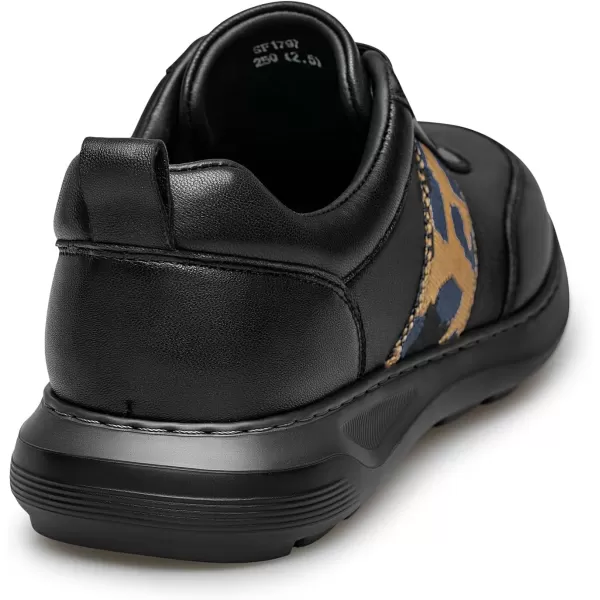 Mens Sneakers Simple Wide Flat Casual Shoes for Men SF1797 24 SpringBlack