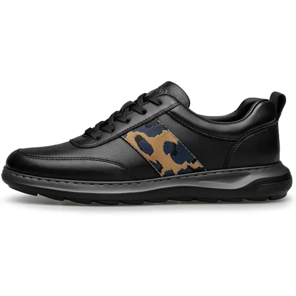 Mens Sneakers Simple Wide Flat Casual Shoes for Men SF1797 24 SpringBlack