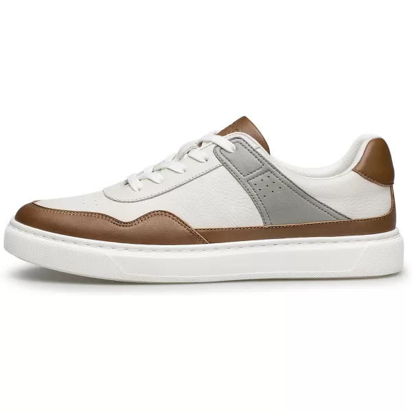Mens sneakers Thick sole Genuine leather Athletic shoes for men SF1798 24 SpringBrown