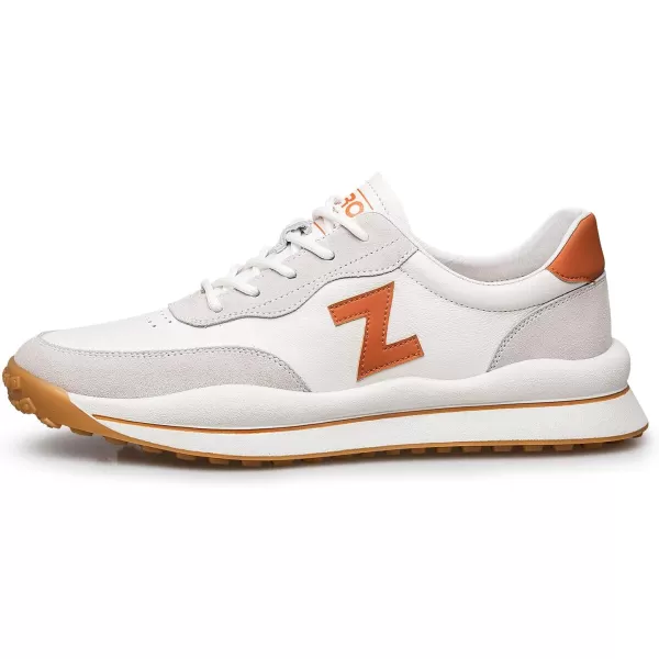 ZRO Mens Non Slip Suede Fashion SneakersOrange