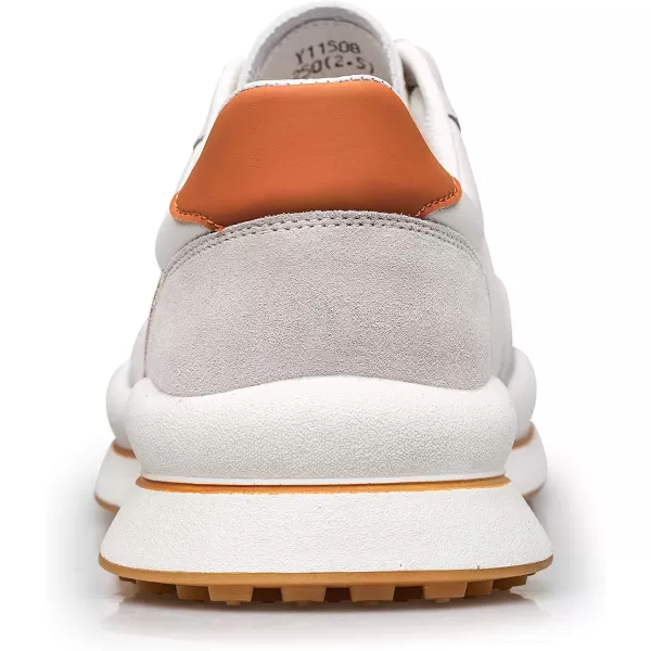 ZRO Mens Non Slip Suede Fashion SneakersOrange