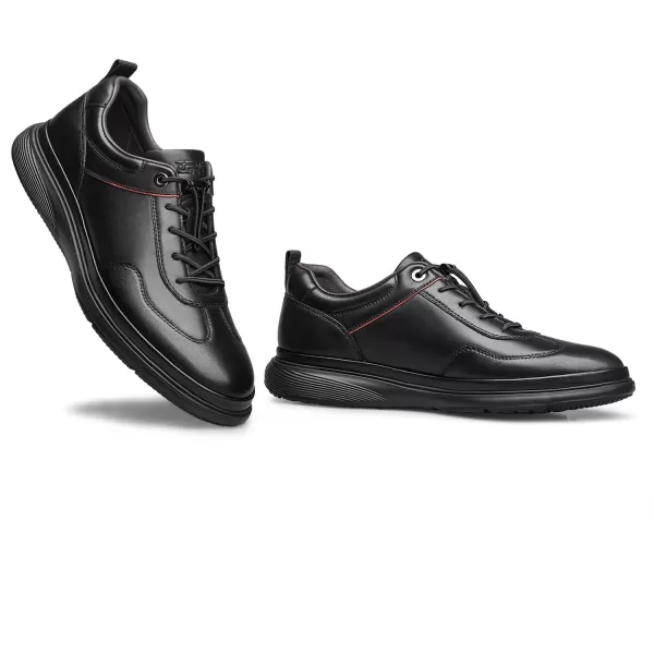 ZRO Mens Slip on Sneakers Walking Comfort Leather Shoes for Men RF1952 24 SpringBlack