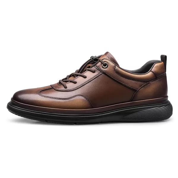 ZRO Mens Slip on Sneakers Walking Comfort Leather Shoes for Men RF1952 24 SpringBrown