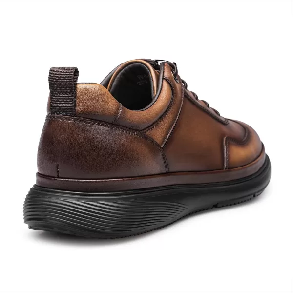 ZRO Mens Slip on Sneakers Walking Comfort Leather Shoes for Men RF1952 24 SpringBrown