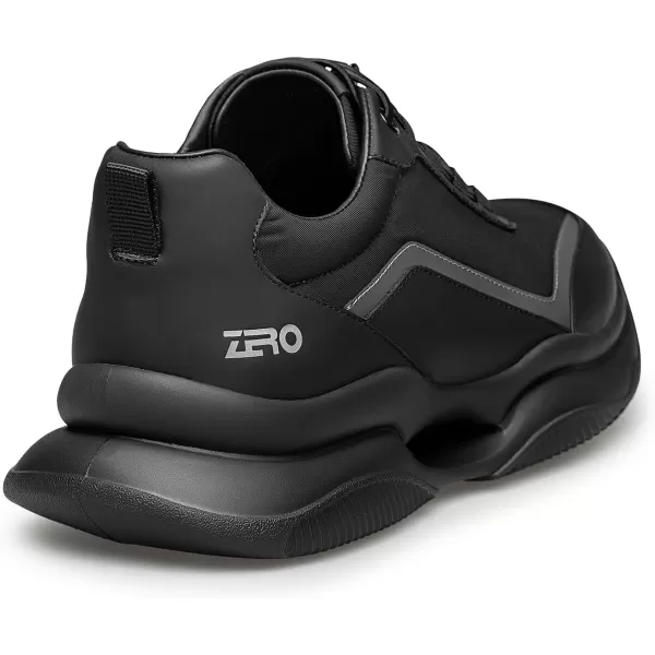 ZRO Mens Sneakers  Easy wear Lightweight Leather Shoes for Men XYF1858 24 SpringBlack
