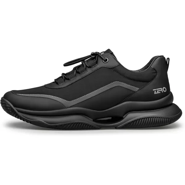ZRO Mens Sneakers  Easy wear Lightweight Leather Shoes for Men XYF1858 24 SpringBlack