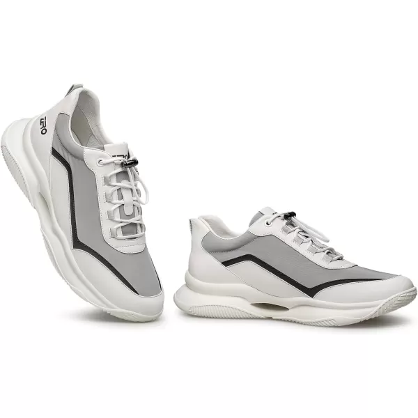 ZRO Mens Sneakers  Easy wear Lightweight Leather Shoes for Men XYF1858 24 SpringWhite
