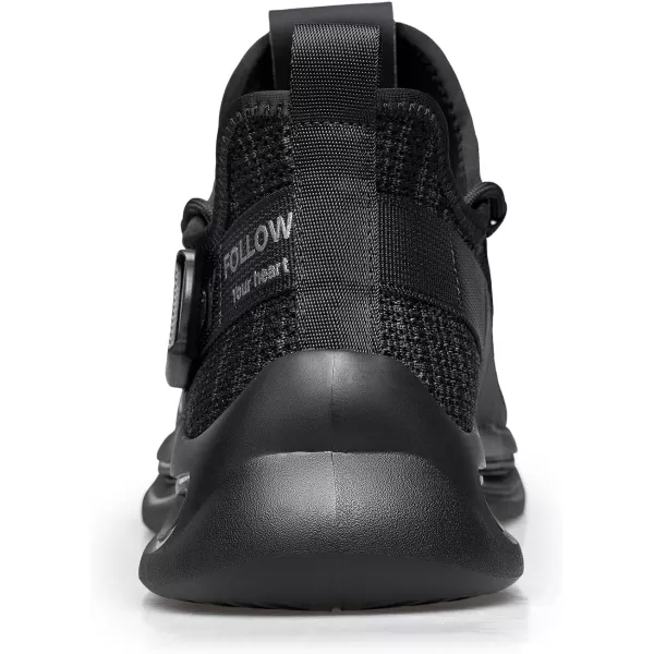 ZRO Mens Y197 Walking Comfortable Mesh Fashion SneakersBlack