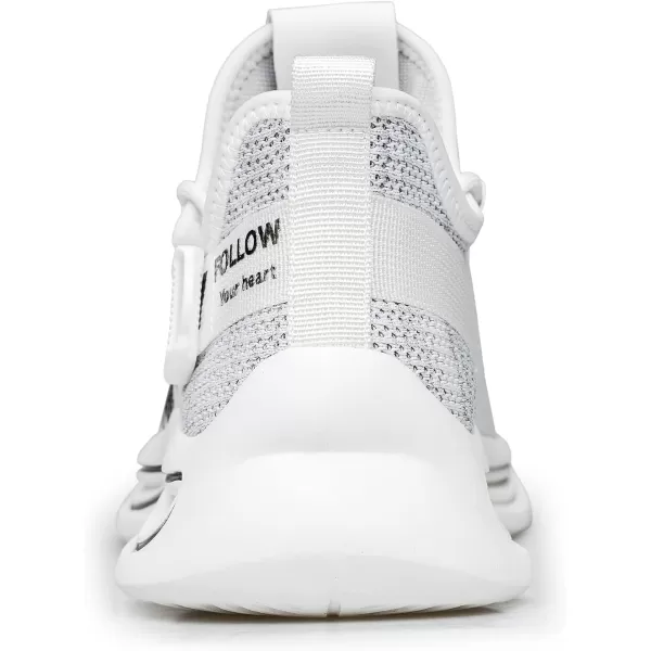 ZRO Mens Y197 Walking Comfortable Mesh Fashion SneakersWhite