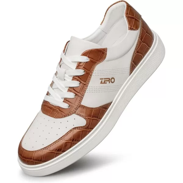 Mens Fashion Sneakers Casual Simple Leather Shoes for Men SF1810 24 SpringBrown