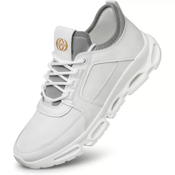 Mens Fashion Sneakers Soft Sole Leather Casual Shoes for Men Y1333323 SummerWhite