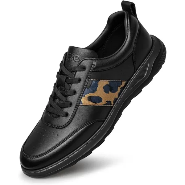 Mens Sneakers Simple Wide Flat Casual Shoes for Men SF1797 24 SpringBlack