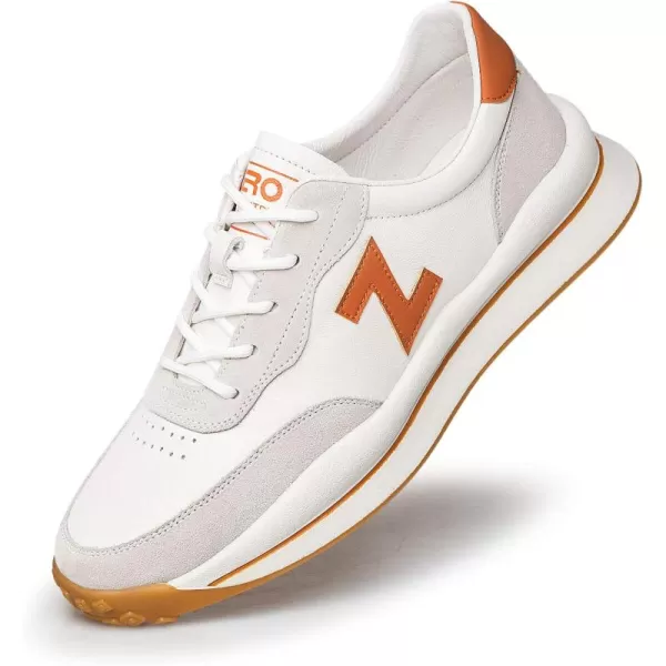 ZRO Mens Non Slip Suede Fashion SneakersOrange