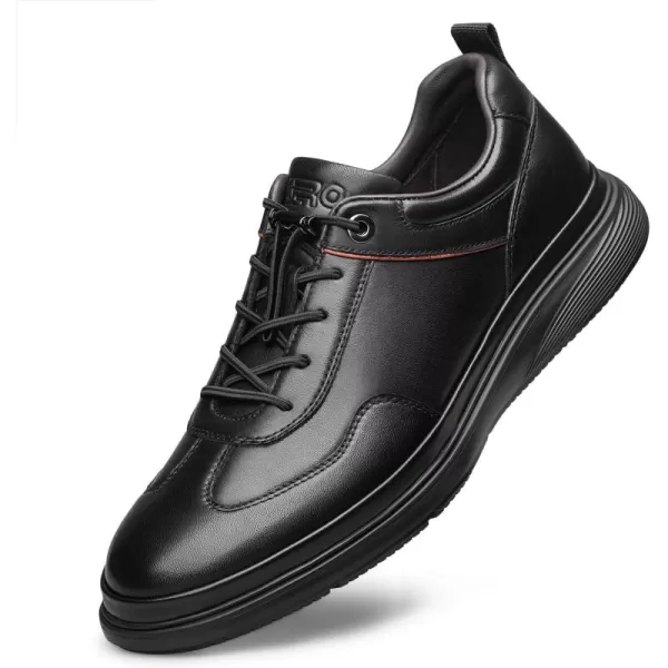 ZRO Mens Slip on Sneakers Walking Comfort Leather Shoes for Men RF1952 24 SpringBlack