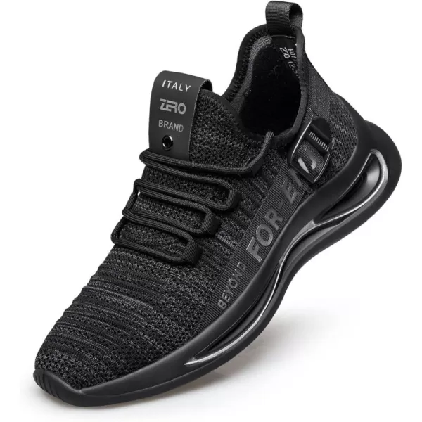 ZRO Mens Y197 Walking Comfortable Mesh Fashion SneakersBlack