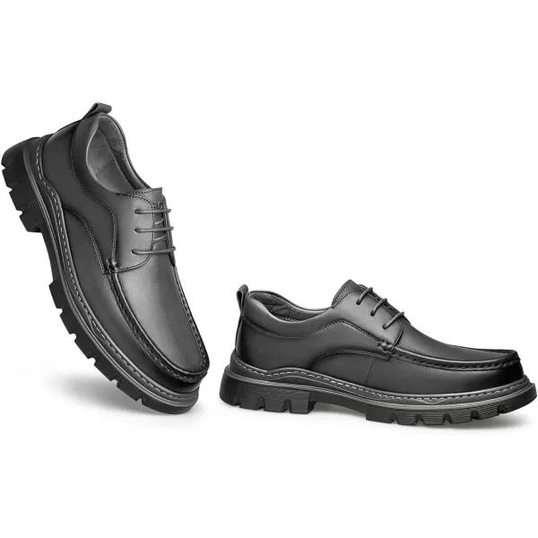 Leather Shoes Style Sneakers Lightweight Genuine Leather Fashionable Thick Sole D1223575AutumnGrey