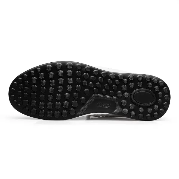 Mens Sneakers Argyle Pattern Fashionable Genuine Leather Thick Sole NonTied Shoe Strap S1213 22 AutumnBlack