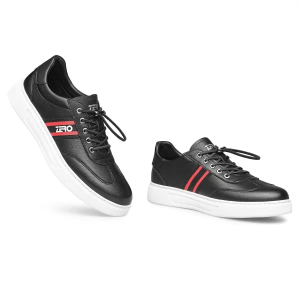 Mens Sneakers Athletic Shoes Lightweight Thick Sole NonTied Shoe Strap 22 AutumnBlack