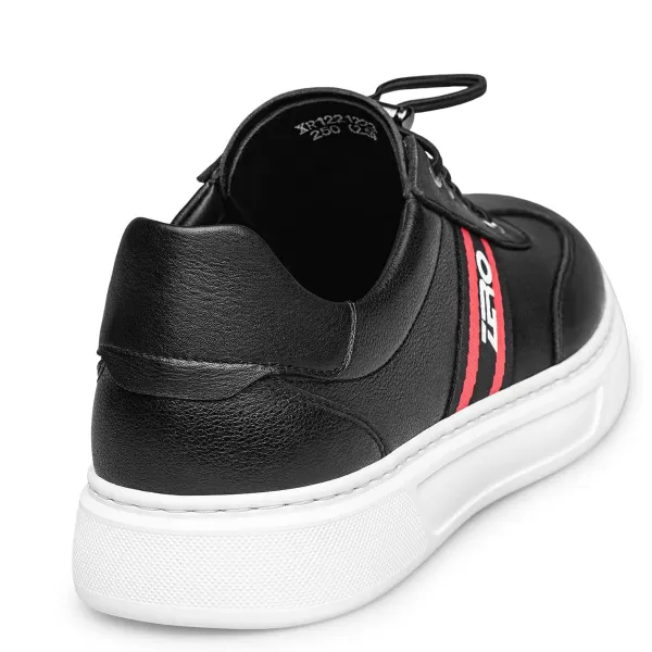 Mens Sneakers Athletic Shoes Lightweight Thick Sole NonTied Shoe Strap 22 AutumnBlack