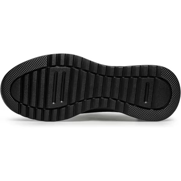 Mens Sneakers Casual Shoes Lace up Round Head Lightweight Leather Versatile Shoes Men XYF1855 24 SpringBlack