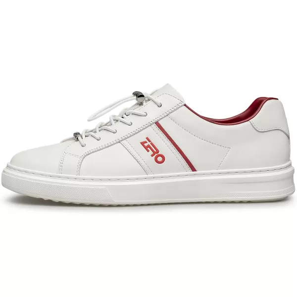 Mens Sneakers  Simple laceup Leather Shoes for Men SF1819 24 SpringRed