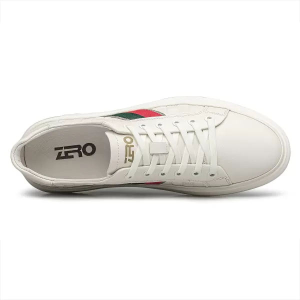 Mens fashion sneakers simple Casual Cowhide S1310023 SpringWhite