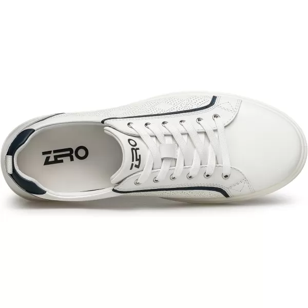 ZRO Mens Slip on Sneakers lace up Leather Shoes for Men SF1905 24 SpringWhite