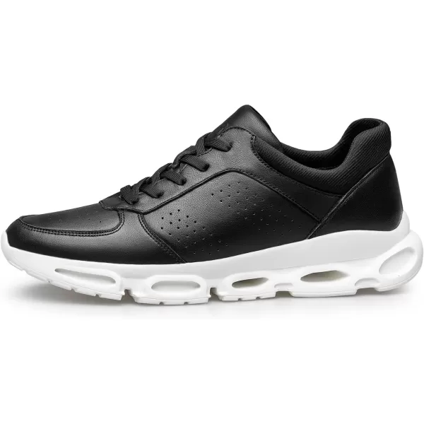 ZRO Mens Walking Comfortable Perforated Fashion SneakersBlack