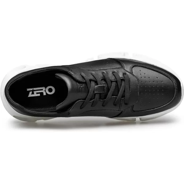 ZRO Mens Walking Comfortable Perforated Fashion SneakersBlack