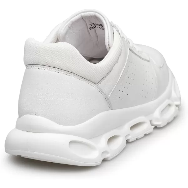 ZRO Mens Walking Comfortable Perforated Fashion SneakersWhite