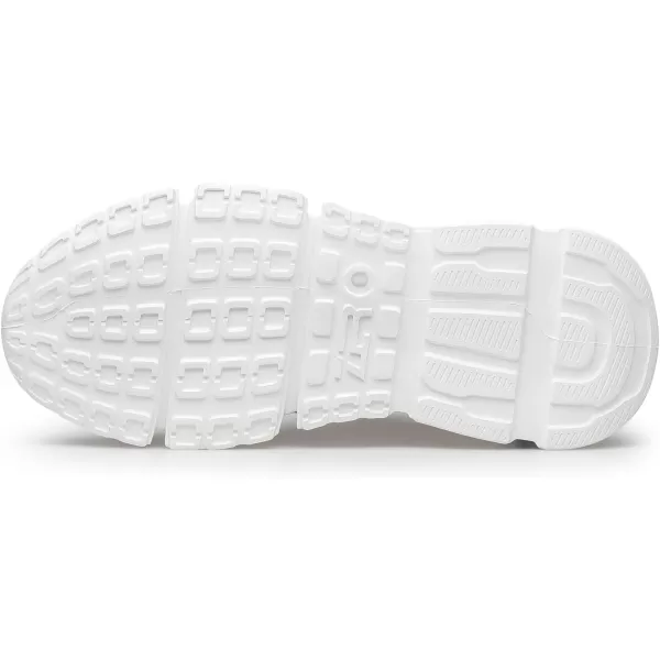 ZRO Mens Walking Comfortable Perforated Fashion SneakersWhite