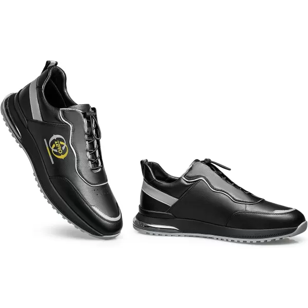 ZRO Mens Y891 Toggle Laces Casual Fashion SneakersBlack